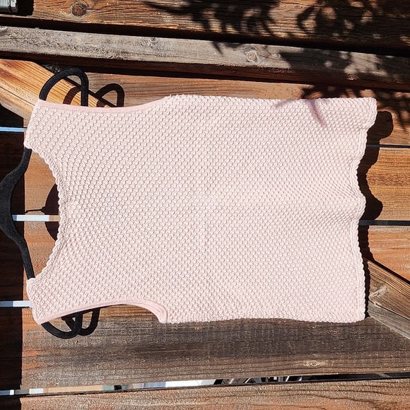 Kate Hill Light Pink Cotton Knit Sleeveless Top,  Sz Medium - Picture 4 of 7